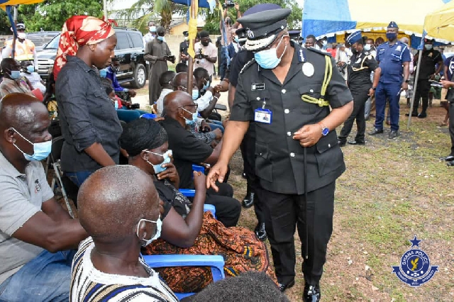 You are currently viewing IGP mourns with family of murdered Police officer