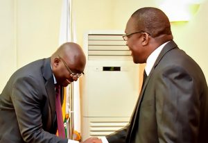 Read more about the article Speaker of Parliament, Alban Bagbin, consoles Dr. Bawumia over death of his Mother