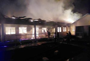 Read more about the article Fire guts Nyinahin Catholic SHS boys’ dormitory