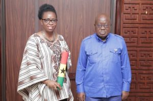Read more about the article President presents letter of credence to Ghana’s new envoy to Japan