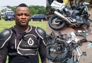 Read more about the article Police dispatch rider dies in an accident on Accra – Kumasi Highway