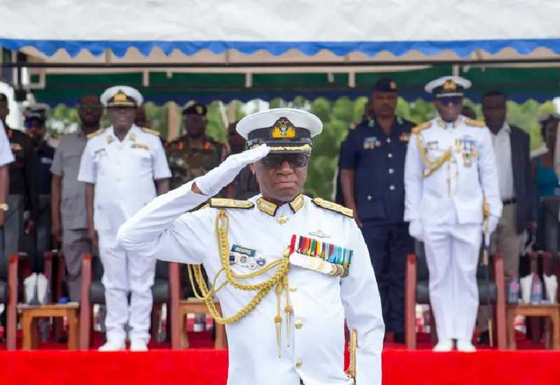 You are currently viewing NAVTRAC: Ghana Navy’s Outgoing Flag Officer Commanding commends Volta/Oti GJA