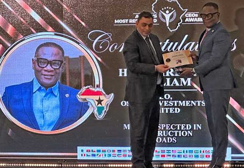 Read more about the article Ghanaian contractor crowned overall African winner in 2023 Africa’s Most Respected CEO Award