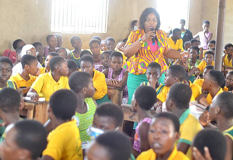 Read more about the article A journey of perseverance: Dr. Rosemond Aboagye’s life story shared at AME Zion JHS at Nyanyano, Kasoa