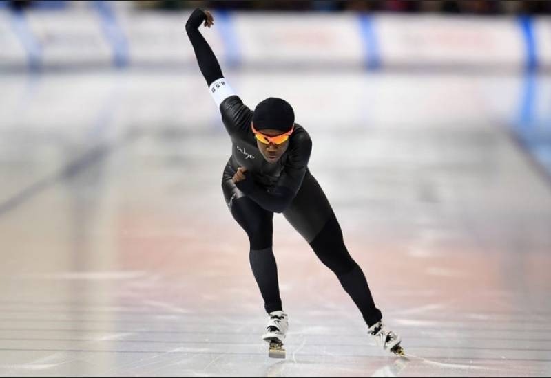 You are currently viewing The first Black American woman to medal in speed skating. 