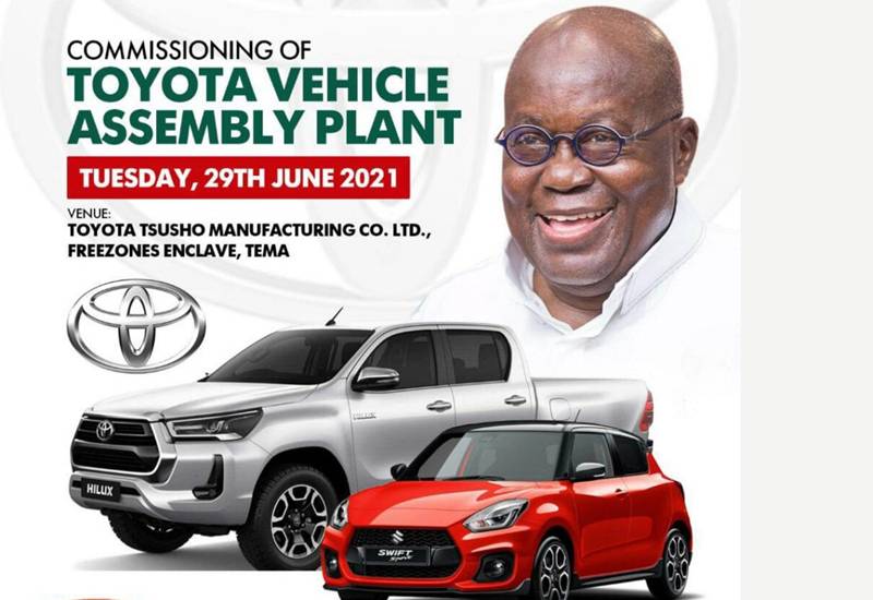Read more about the article Akufo-Addo commissions Toyota Assembly Plant at Tema