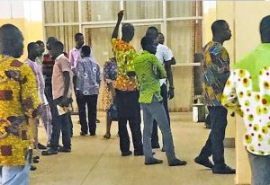 Read more about the article Aggrieved teachers storm GES head office over promotions