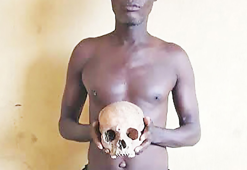 You are currently viewing Man, 27, arrested with human skull at Assin-Breku