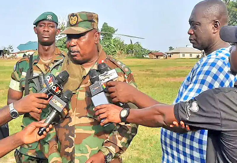 You are currently viewing Galamsey: Ankobra River, forest reserves still under siege, Armed Forces worried
