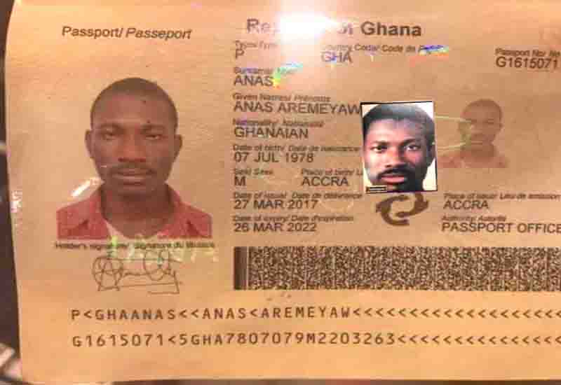 You are currently viewing Anas Aremeyaw genuine Passport which expired in March 2022 going viral with his real identity